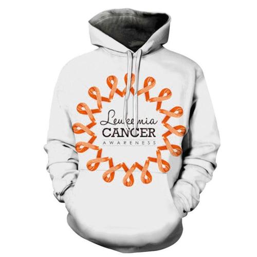 3D Leukemia Cancer Awareness - Hoodie, Sweatshirt, Pullover