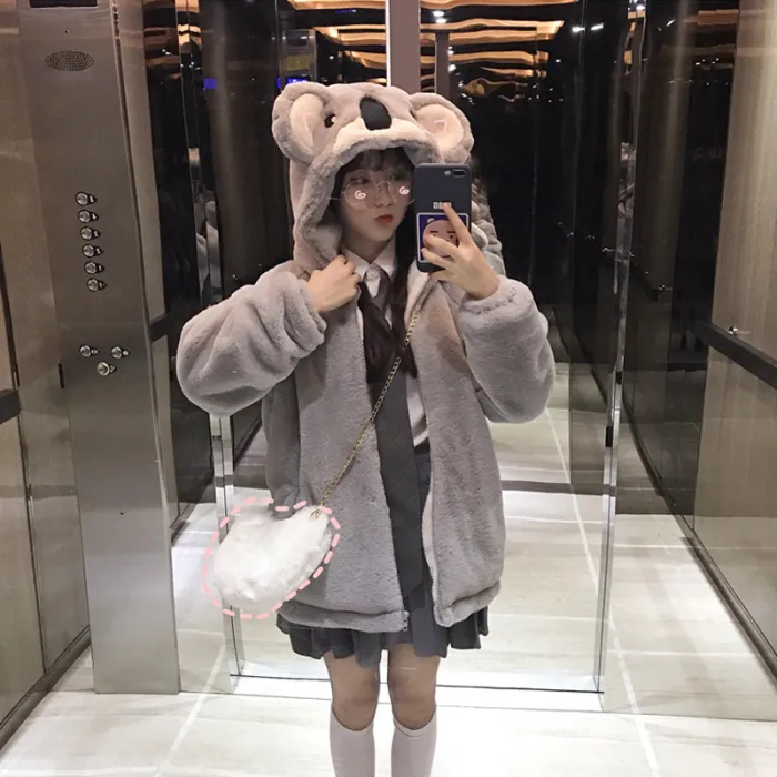 Koala Plush Winter Coat