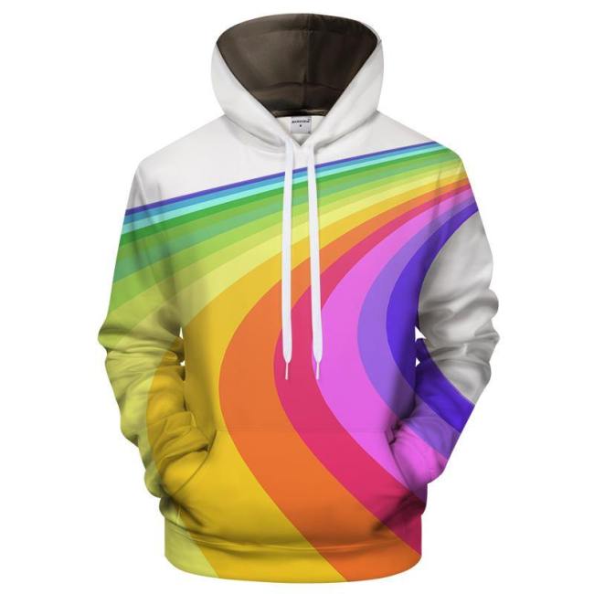 Rainbow Road Pride Hoodie 3D Sweatshirt Pullover Hoodie