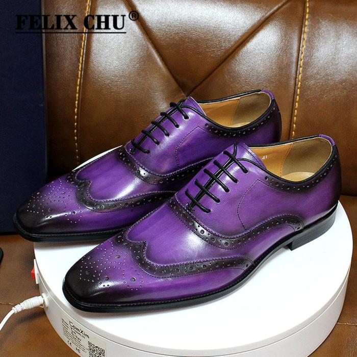 Men Business Formal Oxfords Leather Shoes