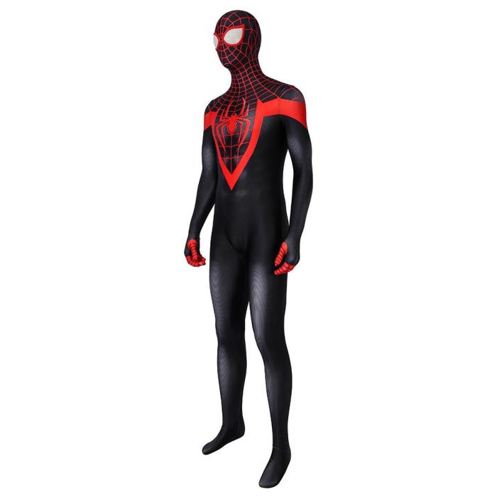 Spider-Man Miles Morales Ultimate Spider-Man Miles Morales Jumpsuit Cosplay Costume -