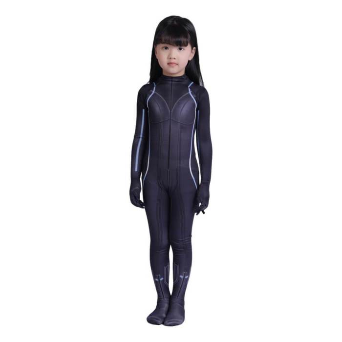 Kids Black Widow Natalia  3D Printed Jumpsuit Suit Cosplay Costume