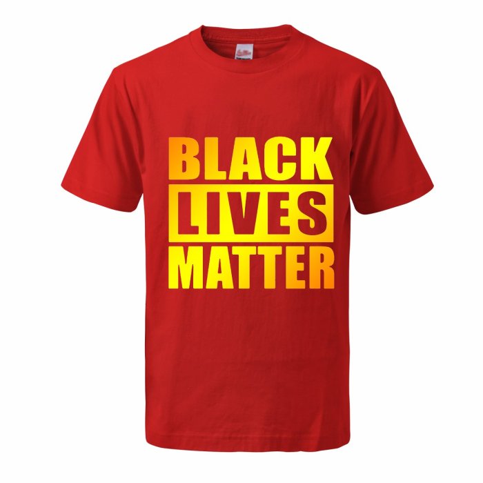 Black Lives Matter Print Tshirt Casual Summer Cotton Short Sleeve T-Shirt