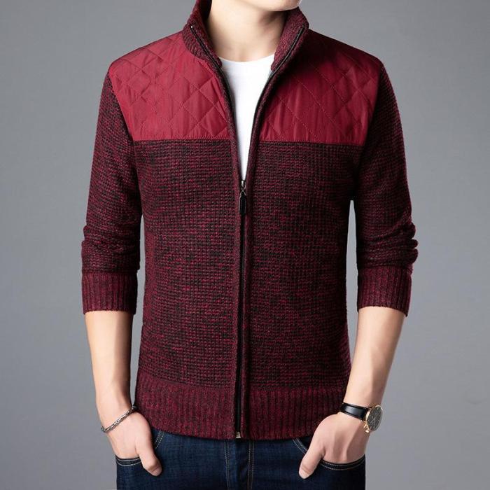 Men'S Fashion Knitting Casual Warm Coat