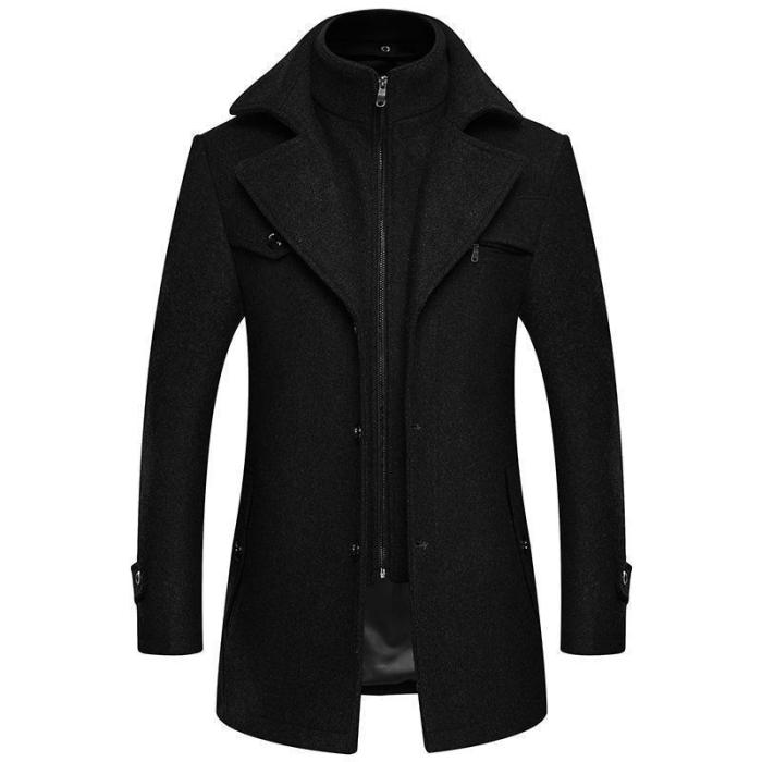 Men'S Slim Casual Wooled Jacket