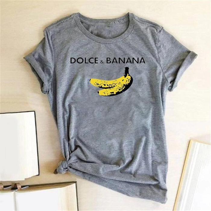 Funny And Awesome Dolce & Banana Printed T-Shirt