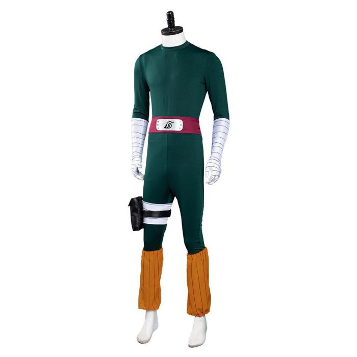 Naruto Rock Lee Jumpsuit Outfits Halloween Carnival Suit Cosplay Costume