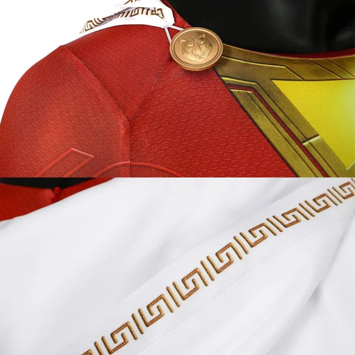 Shazam Billy Batson Shazam! Jumpsuit Cosplay Costume -