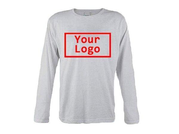 Men And Women Custom Logo Long Sleeve Plus Size Shirt