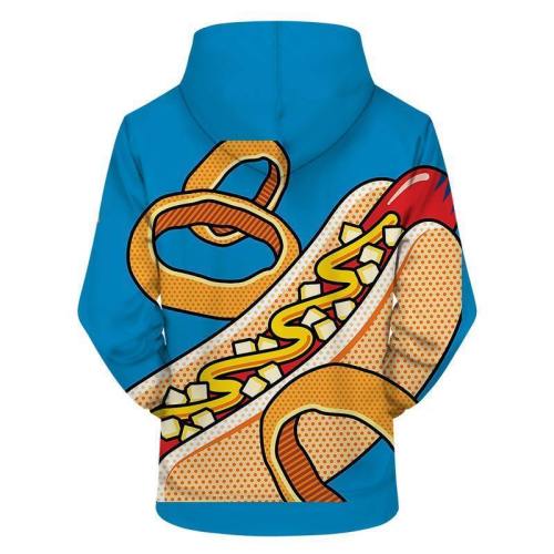Dog & Onion Rings 3D - Sweatshirt, Hoodie, Pullover