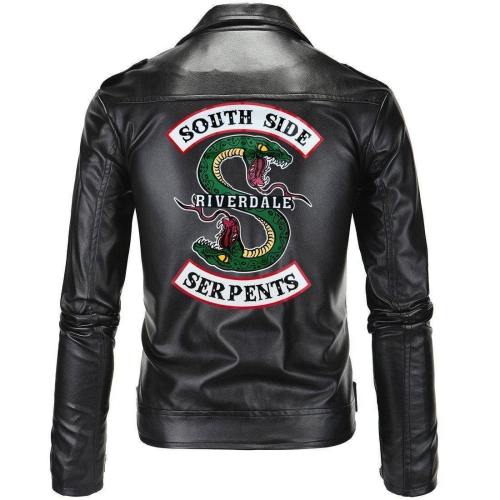 Fashion Motocycle Slim Fit Leather Jacket For Men