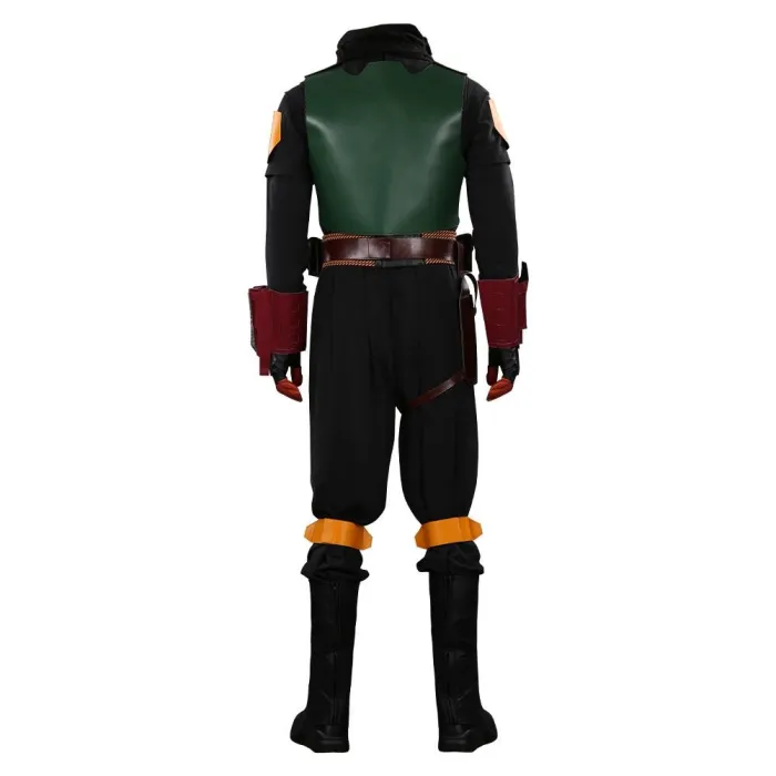 Mandalorian Boba Fett Outfits Halloween Carnival Suit Cosplay Costume