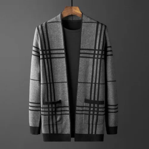 Men'S Business Plaid Cardigan