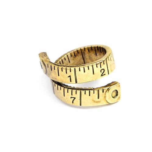 Fancy Twisted Measuring Tape Ring