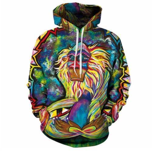 Rafiki Meditating 3D Hoodie