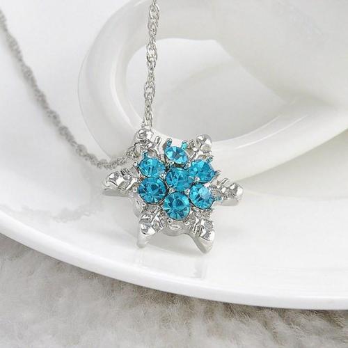 Winter Frost Crystal Necklace