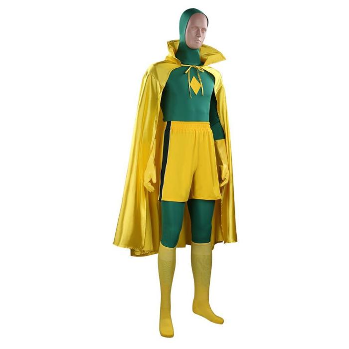 Wandavision Vision Cosplay Costume Outfits Halloween Carnival Suit