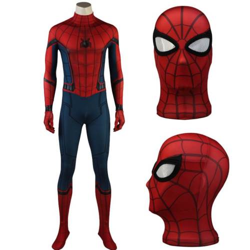 Civil War Spider Benjamin Parker Jumpsuit Cosplay Costumes Bodysuit