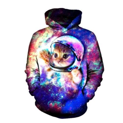 Space Kitten 3D Hoodie