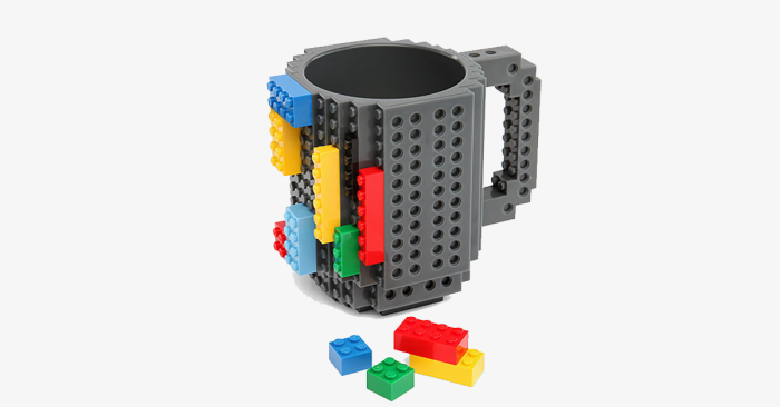 Super Cool Original Build On Brick Mug - Ideal Cup For Juice, Tea, Coffee & Water
