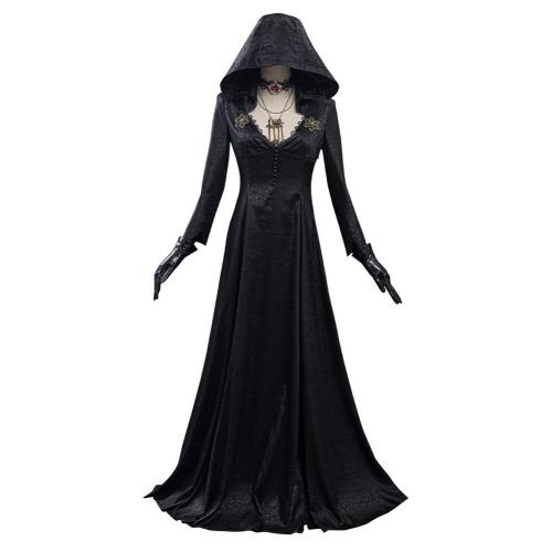 Resident Evil Village Lady Dimitrescu'S Daughter Vampire Lady Dress Outfits Halloween Carnival Suit Cosplay Costume