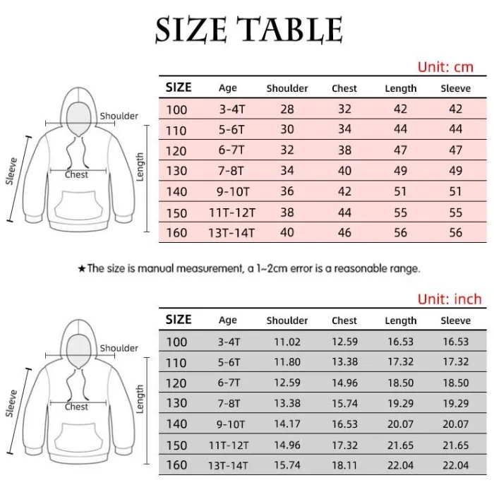 Kids Style-20 Impostor Crewmate Among Us Cartoon Game Unisex 3D Printed Hoodie Pullover Sweatshirt