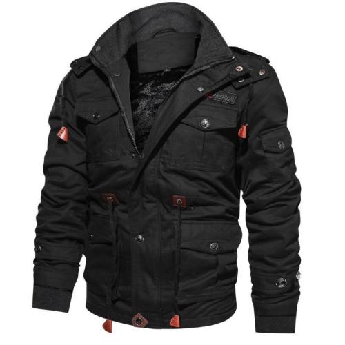 Men'S Winter Jackets And Coats Fleece Warm Hooded Coats Thermal Thicker Outerwear Male Military  Jackets Warm Parkas Size6Xl
