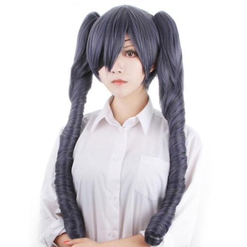 Black Butler Ciel Phantomhive Lolita Dress Halloween Grey Cosplay Wig