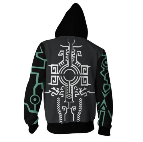 The Legend Of Zelda Game Midna Hailar Logo Cosplay Unisex 3D Printed Hoodie Sweatshirt Jacket With Zipper