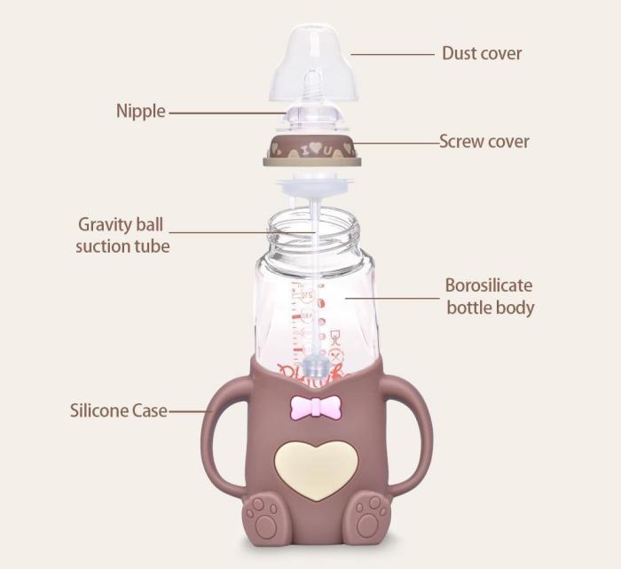 Baby Bear Glass Bottle