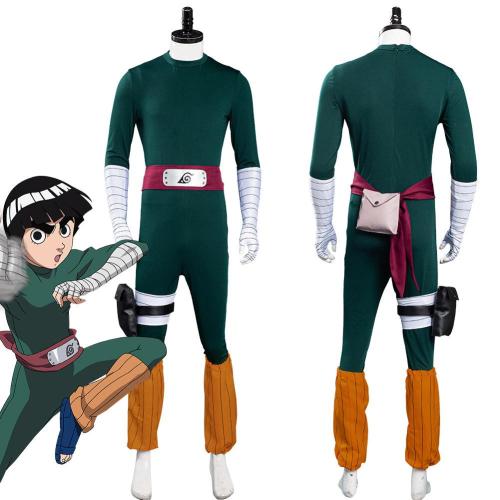 Naruto Rock Lee Jumpsuit Outfits Halloween Carnival Suit Cosplay Costume