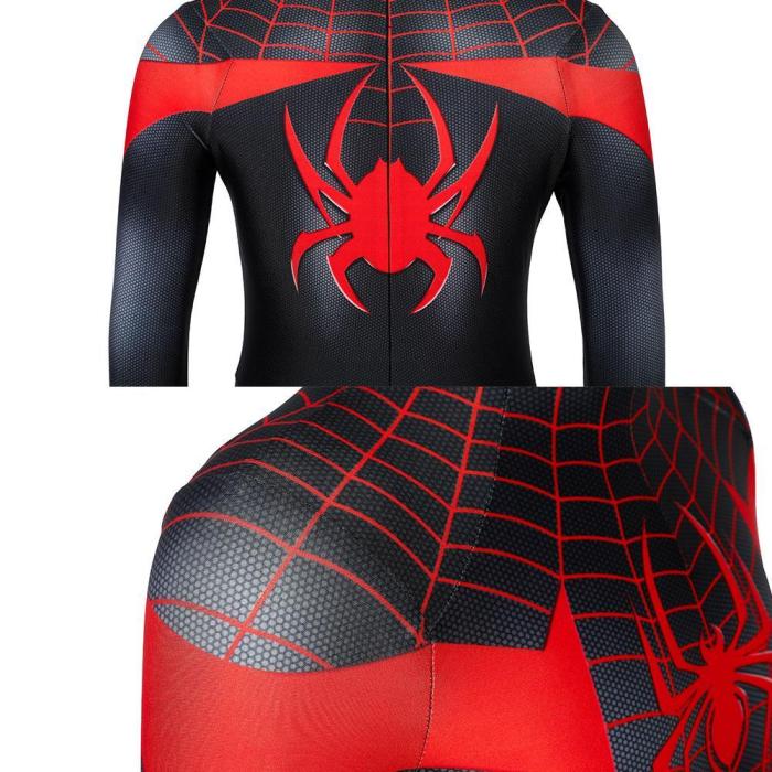 Kids Spider-Man Miles Morales Ultimate Spider-Man Miles Morales Jumpsuit Cosplay Costume -