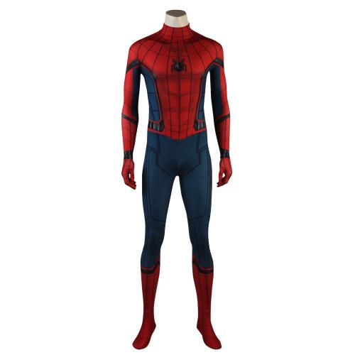 Spider-Man Peter Parker Stark Suit Spiderman Spider-Man: Homecoming Jumpsuit Cosplay Costume -