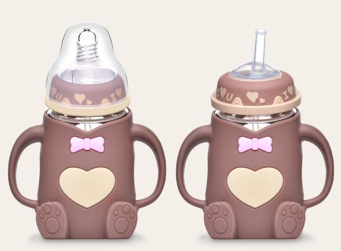 Baby Bear Glass Bottle