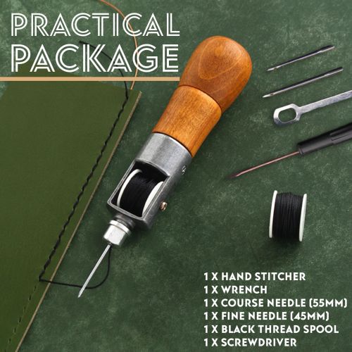 Leather Sewing Awl Kit Hand Stitcher Set