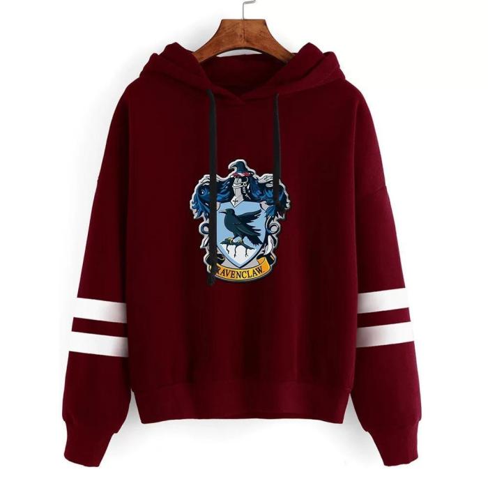 Harry Potter Ravenclaw School Of Witchcraft Badge Cosplay Hoodie Halloween Costume