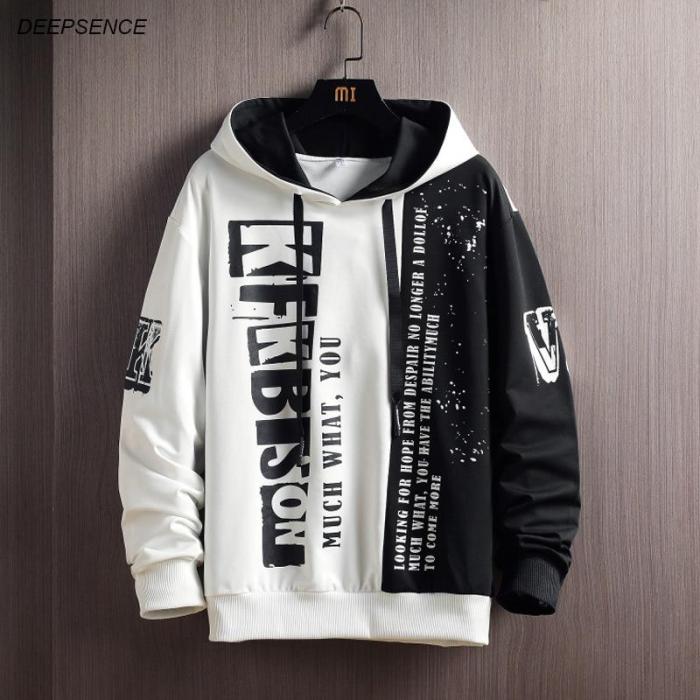 Men Sweatshirts Hoodie Men Tops Spring And Autumn Street Men Wear Japanese Hip-Hop Casual Fashion Loose Hoodies Men