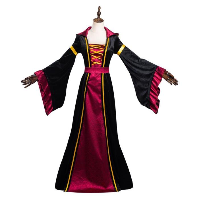 Vampire Witch Long Dress Medieval Middle Ages Party Performance Dresses Halloween Carnival Suit Cosplay Costume