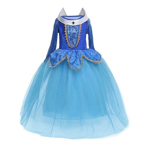 Kids Girls Briar Rose Princess Aurora Dress Halloween Cosplay Costumes