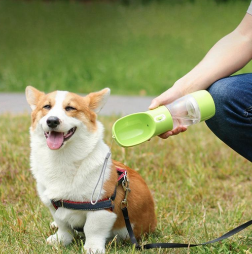 Portable Pet Bottle Water Cup Food Container Sealing Ring Design For Walking And Traveling