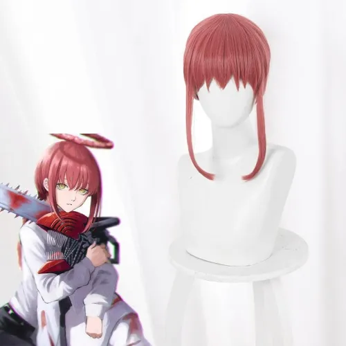 Chainsaw Man Makima Red Cosplay Wig