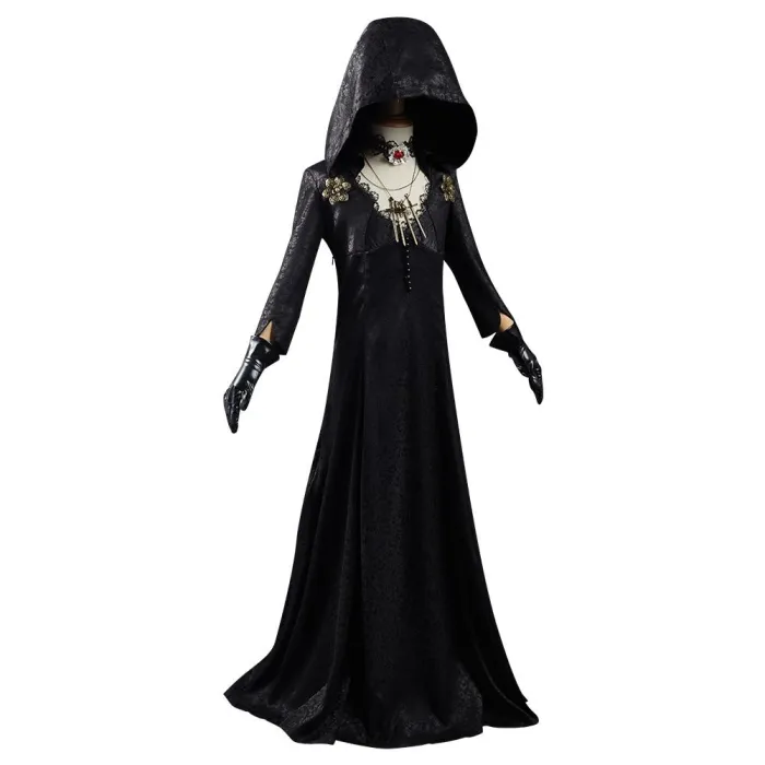 Resident Evil Village Vampire Lady Dress Outfits Kids Children Halloween Carnival Suit Cosplay Costume