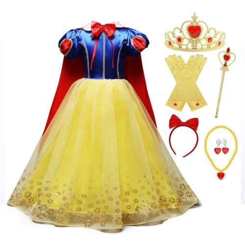 Snow White And The Seven Dwarfs Snow White Dress Kids Children Cosplay Costume