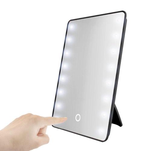 Cosmetic Beauty Mirror With Touch Screen Adjustable Led Lights