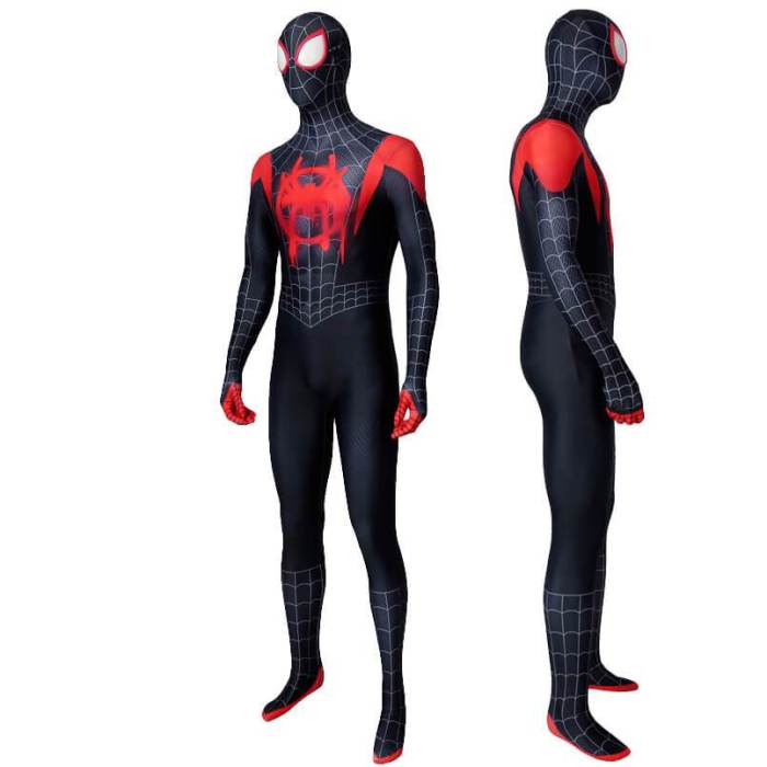 Spider Into The Verse Miles Morales Jumpsuit Bodysuit Cosplay Costumes