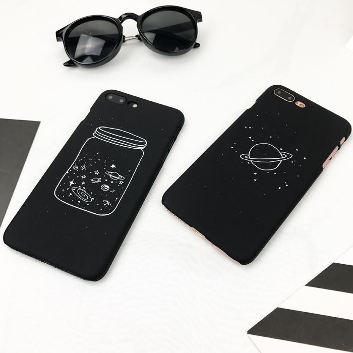 Black Space Phone Cases
