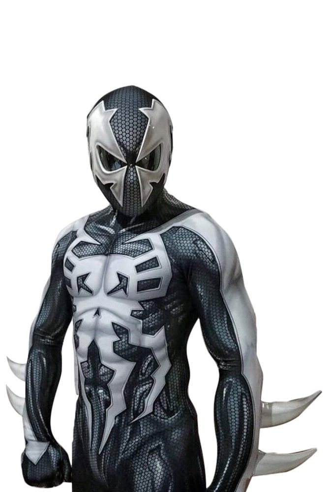 Spider-Man: Into The Spider-Verse Spider Man  Black Suit Cosplay Costume