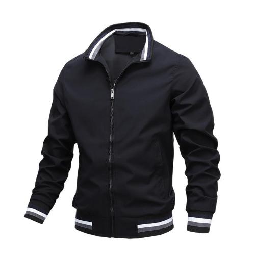 Casual Jacket Spring And Autumn Sports Pure Color Jacket Men'S