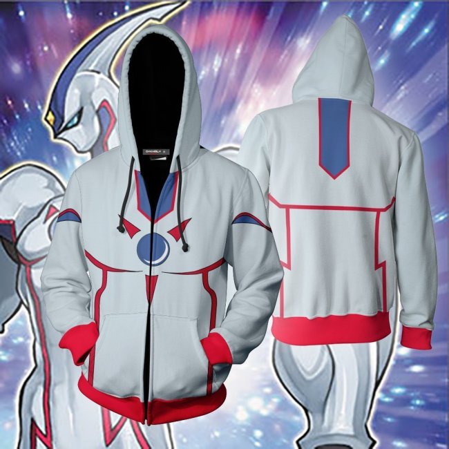 Yu-Gi-Oh! Anime Seto Kaiba White Cosplay Unisex 3D Printed Hoodie Sweatshirt Jacket With Zipper