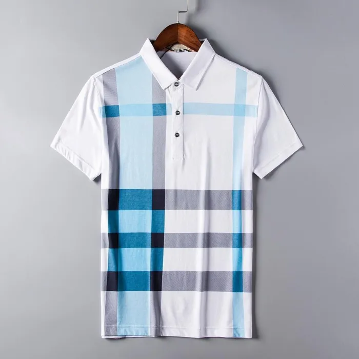 Mens Polo Shirt Summer Fashion Classic Casual Short